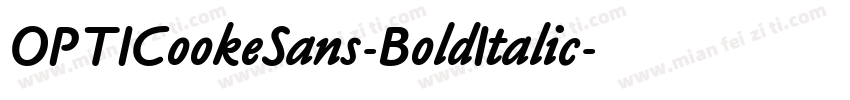 OPTICookeSans-BoldItalic字体转换