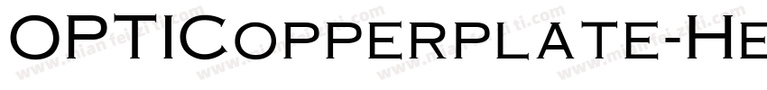 OPTICopperplate-Heav字体转换