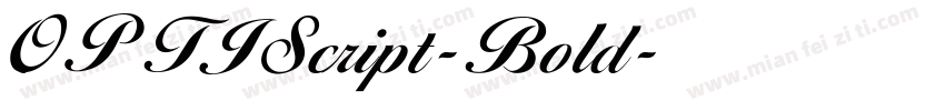 OPTIScript-Bold字体转换