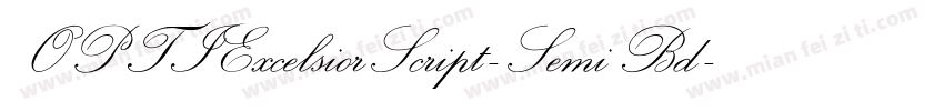 OPTIExcelsiorScript-SemiBd字体转换