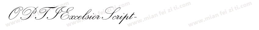 OPTIExcelsiorScript字体转换