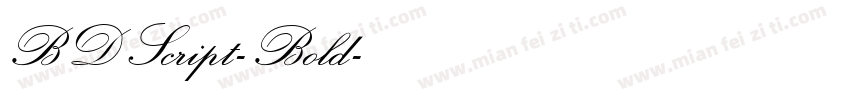 BDScript-Bold字体转换