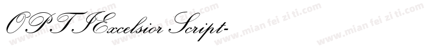 OPTIExcelsiorScript字体转换