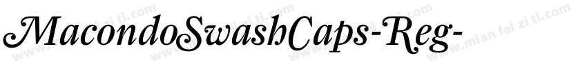 MacondoSwashCaps-Reg字体转换