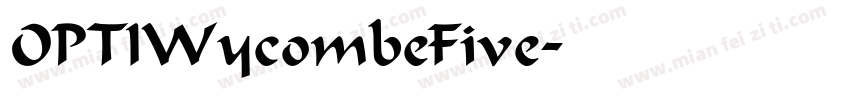 OPTIWycombeFive字体转换