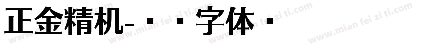 正金精机字体转换