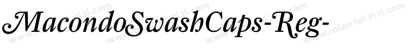MacondoSwashCaps-Reg字体转换