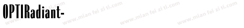 OPTIRadiant字体转换