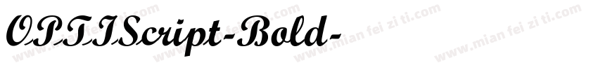 OPTIScript-Bold字体转换