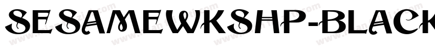 SesameWkshp-Black字体转换
