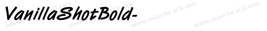 VanillaShotBold字体转换