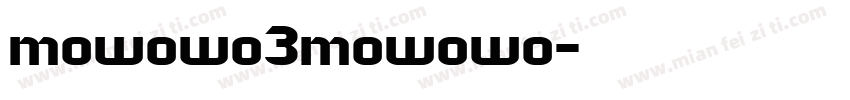 mowowo3mowowo字体转换