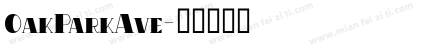 OakParkAve字体转换