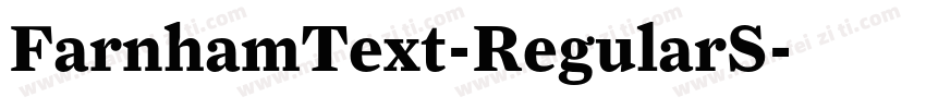 FarnhamText-RegularS字体转换