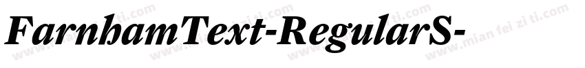 FarnhamText-RegularS字体转换