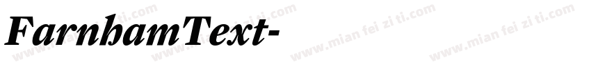 FarnhamText字体转换