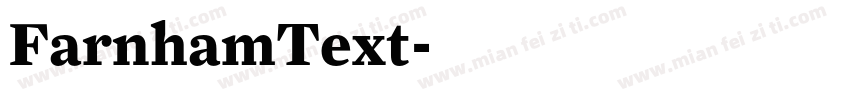 FarnhamText字体转换