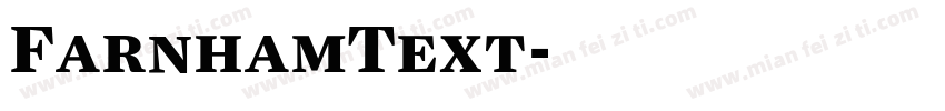 FarnhamText字体转换