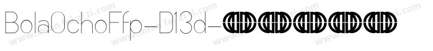 BolaOchoFfp-D13d字体转换