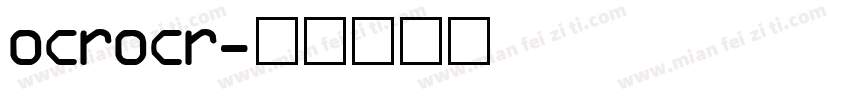 ocrocr字体转换