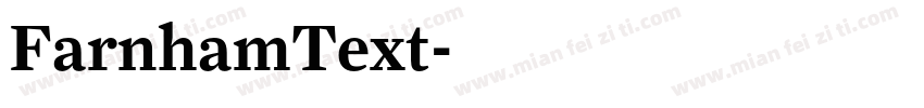 FarnhamText字体转换