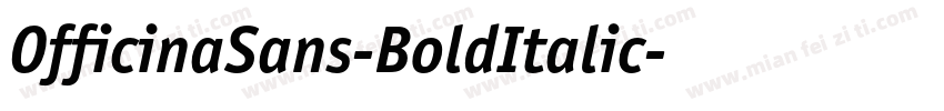 OfficinaSans-BoldItalic字体转换