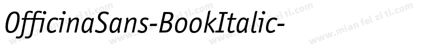 OfficinaSans-BookItalic字体转换
