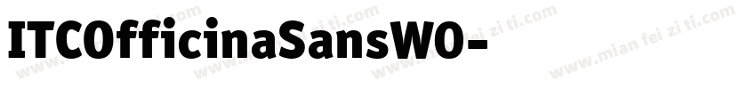 ITCOfficinaSansW0字体转换