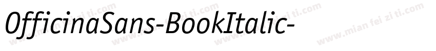 OfficinaSans-BookItalic字体转换