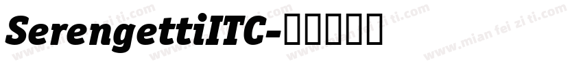 SerengettiITC字体转换