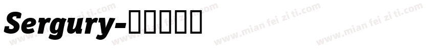 Sergury字体转换