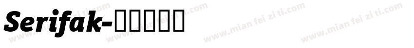 Serifak字体转换