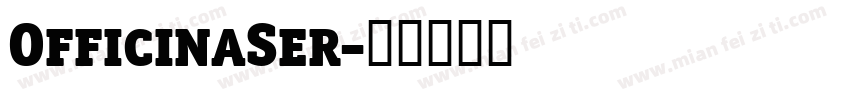 OfficinaSer字体转换
