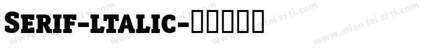 Serif-ltalic字体转换