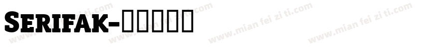 Serifak字体转换