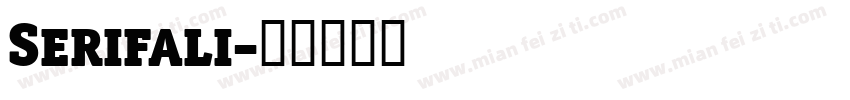 Serifali字体转换