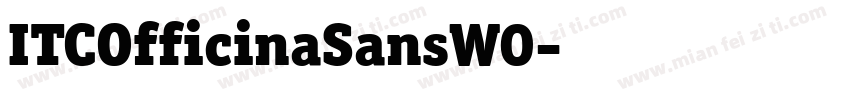 ITCOfficinaSansW0字体转换