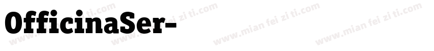 OfficinaSer字体转换