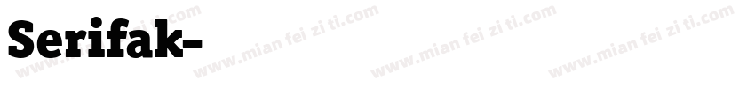 Serifak字体转换