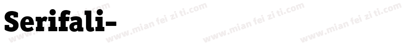 Serifali字体转换