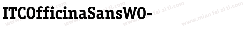 ITCOfficinaSansW0字体转换