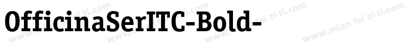 OfficinaSerITC-Bold字体转换