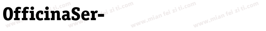 OfficinaSer字体转换