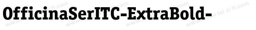 OfficinaSerITC-ExtraBold字体转换