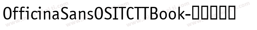 OfficinaSansOSITCTTBook字体转换