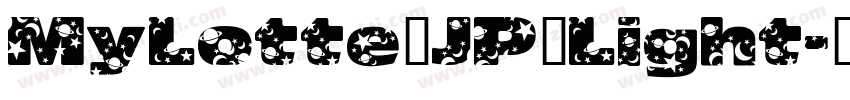 MyLotte_JP_Light字体转换