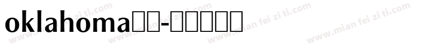 oklahoma字体字体转换