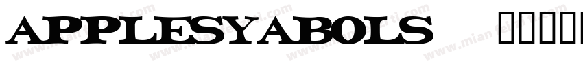 Applesyabols字体转换