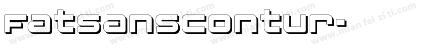 FatsansContur字体转换