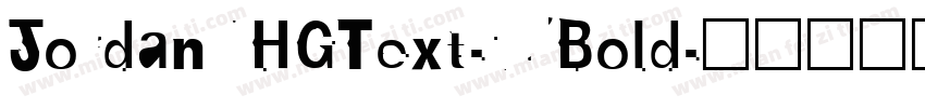 JordanNHGText-75Bold字体转换
